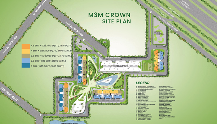 M3M Jewel FLoor Plan